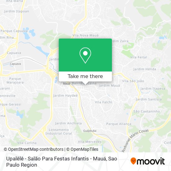 Upalêlê - Salão Para Festas Infantis - Mauá map