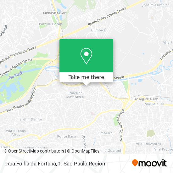 Rua Folha da Fortuna, 1 map