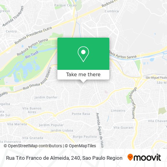 Rua Tito Franco de Almeida, 240 map