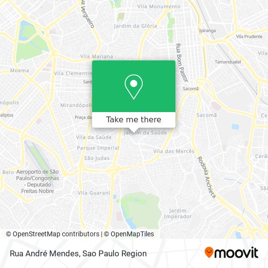 Mapa Rua André Mendes