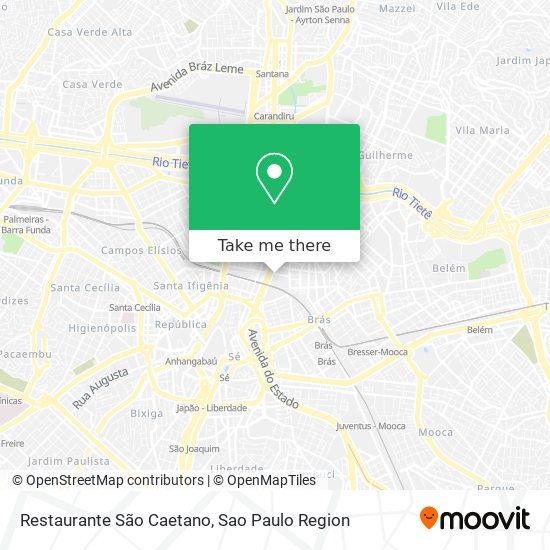 Mapa Restaurante São Caetano