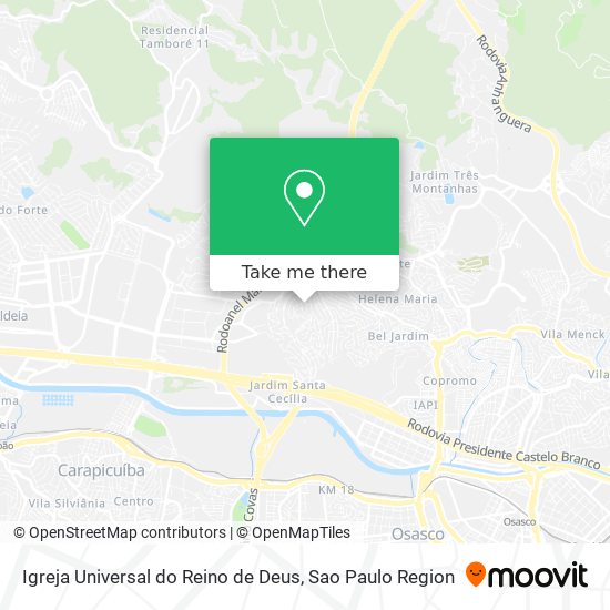 Igreja Universal do Reino de Deus map