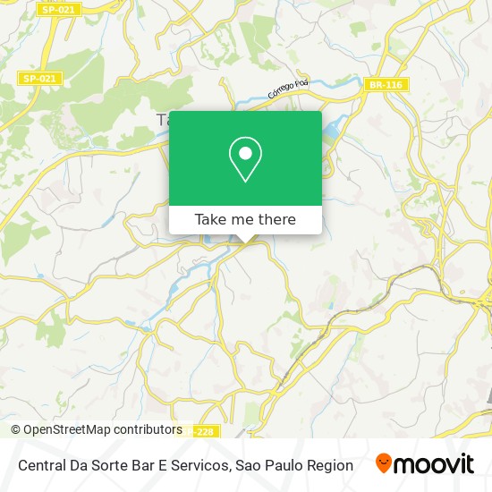 Central Da Sorte Bar E Servicos map