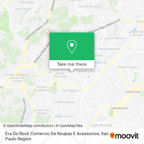 Era Do Rock Comercio De Roupas E Acessorios map