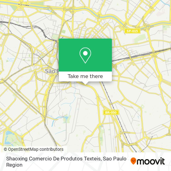 Mapa Shaoxing Comercio De Produtos Texteis