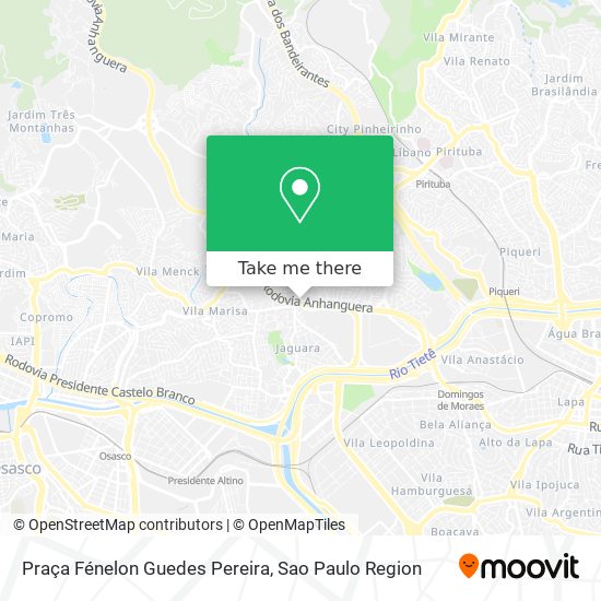 Mapa Praça Fénelon Guedes Pereira