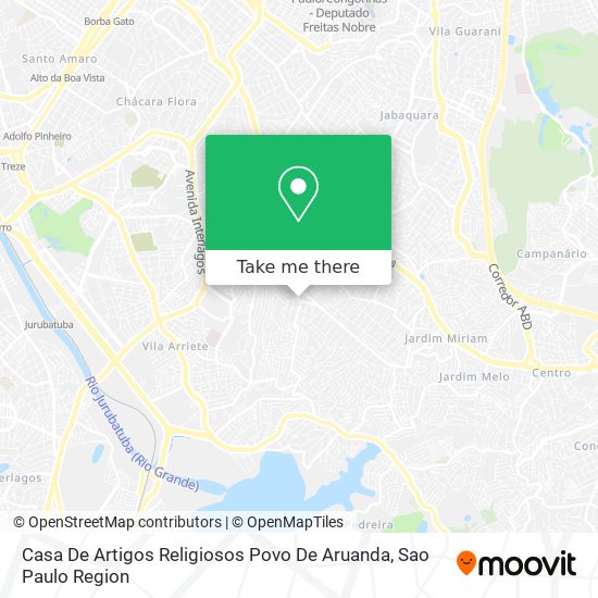 Mapa Casa De Artigos Religiosos Povo De Aruanda