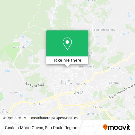 Ginásio Mário Covas map