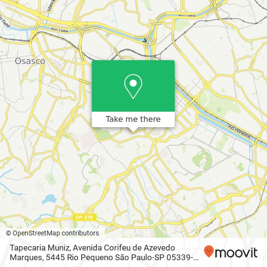 Tapecaria Muniz, Avenida Corifeu de Azevedo Marques, 5445 Rio Pequeno São Paulo-SP 05339-005 map