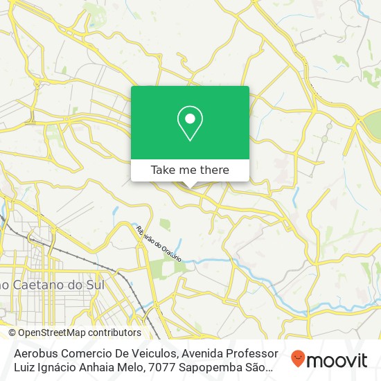 Mapa Aerobus Comercio De Veiculos, Avenida Professor Luiz Ignácio Anhaia Melo, 7077 Sapopemba São Paulo-SP 03295-100