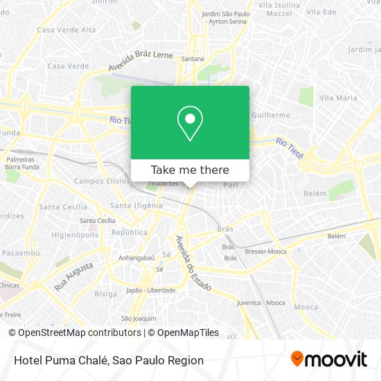 Hotel Puma Chalé map