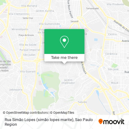 Rua Simão Lopes (simão lopes marite) map