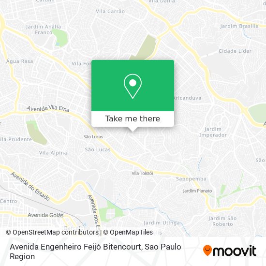 Mapa Avenida Engenheiro Feijó Bitencourt