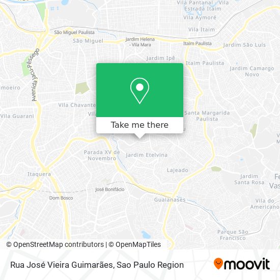 Rua José Vieira Guimarães map