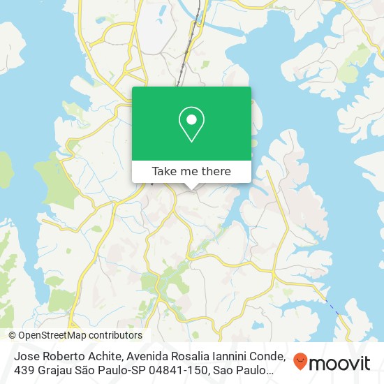 Mapa Jose Roberto Achite, Avenida Rosalia Iannini Conde, 439 Grajau São Paulo-SP 04841-150