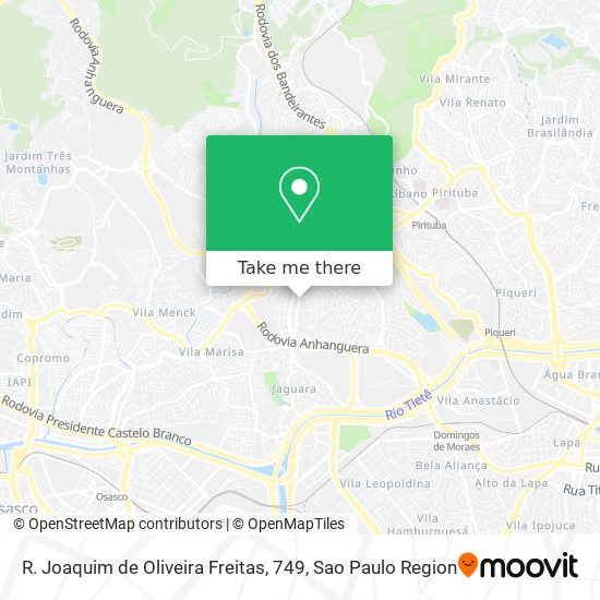 Mapa R. Joaquim de Oliveira Freitas, 749