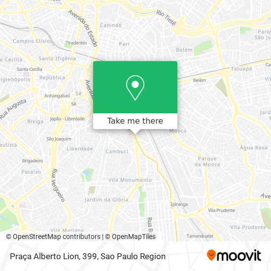 Mapa Praça Alberto Lion, 399