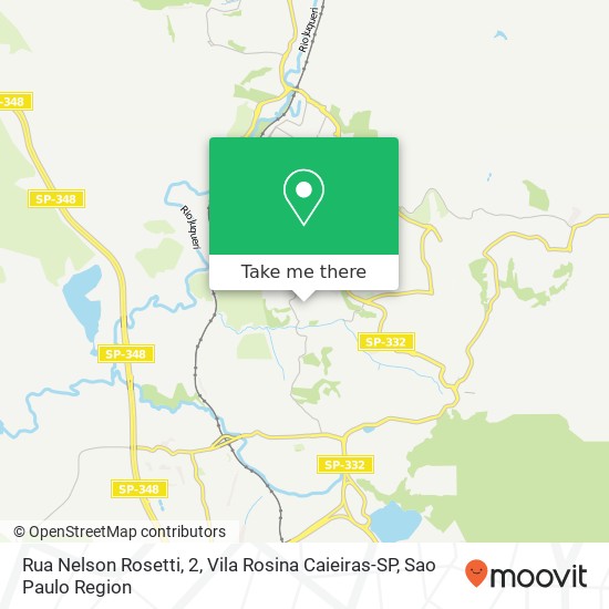 Rua Nelson Rosetti, 2, Vila Rosina Caieiras-SP map