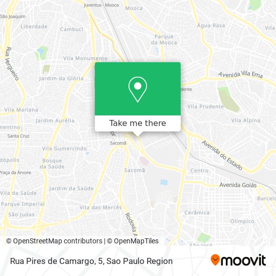 Mapa Rua Pires de Camargo, 5