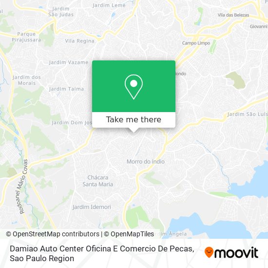 Damiao Auto Center Oficina E Comercio De Pecas map