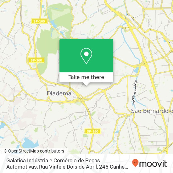 Galatica Indústria e Comércio de Peças Automotivas, Rua Vinte e Dois de Abril, 245 Canhema Diadema-SP 09941-460 map