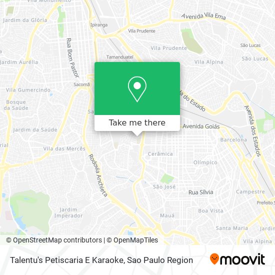 Talentu's Petiscaria E Karaoke map