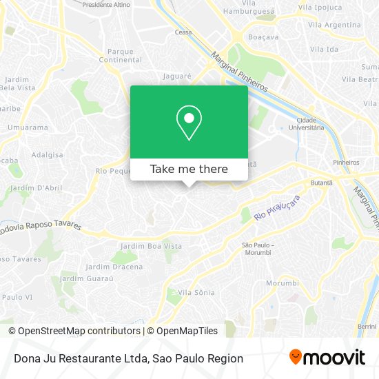 Mapa Dona Ju Restaurante Ltda