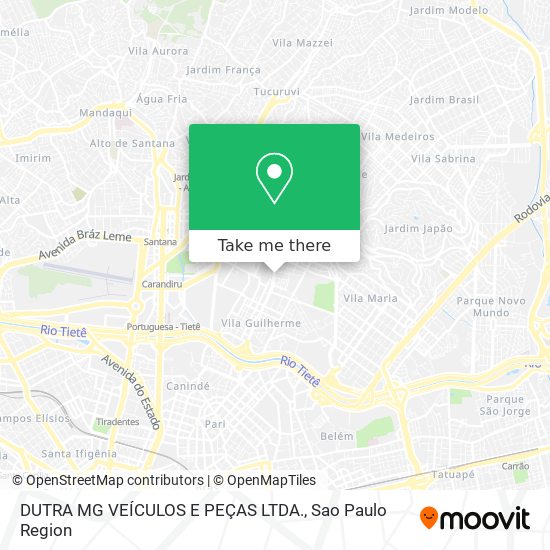 DUTRA MG VEÍCULOS E PEÇAS LTDA. map