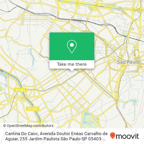 Cantina Do Caoc, Avenida Doutor Enéas Carvalho de Aguiar, 255 Jardim Paulista São Paulo-SP 05403-000 map