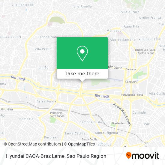 Hyundai CAOA-Braz Leme map