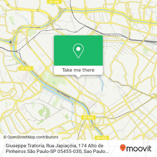 Giuseppe Tratoria, Rua Japiaçóia, 174 Alto de Pinheiros São Paulo-SP 05455-030 map