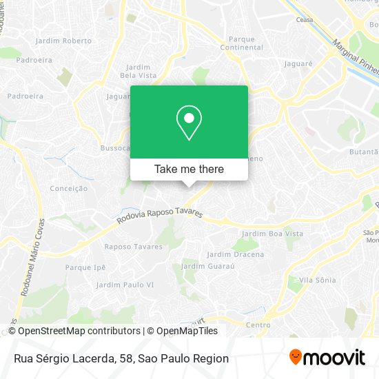 Rua Sérgio Lacerda, 58 map