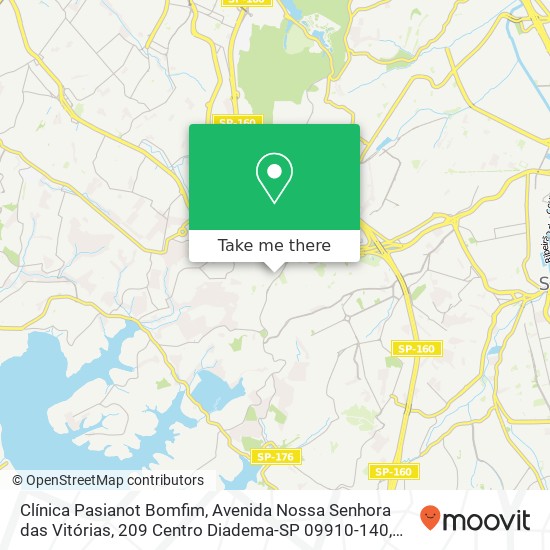 Clínica Pasianot Bomfim, Avenida Nossa Senhora das Vitórias, 209 Centro Diadema-SP 09910-140 map