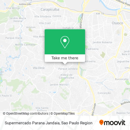 Mapa Supermercado Parana Jandaia