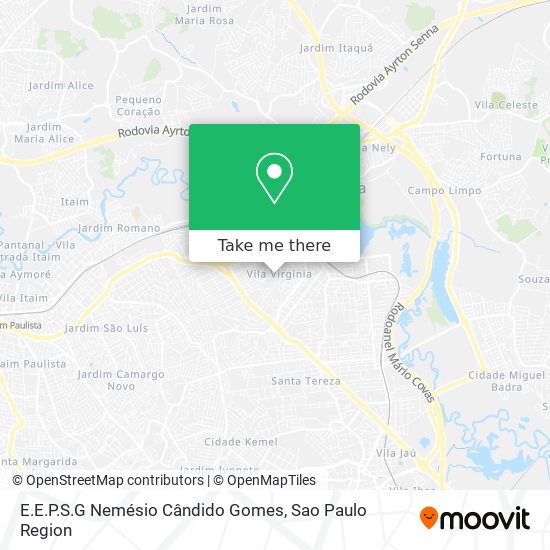 E.E.P.S.G Nemésio Cândido Gomes map