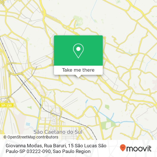 Giovanna Modas, Rua Baruri, 15 São Lucas São Paulo-SP 03222-090 map