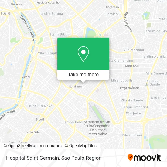 Hospital Saint Germain map