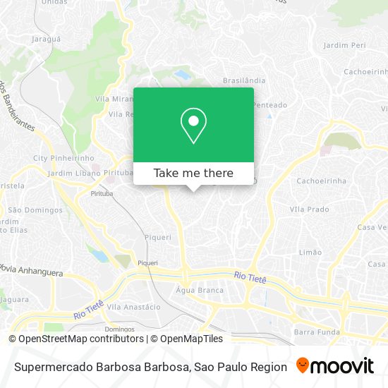 Mapa Supermercado Barbosa Barbosa