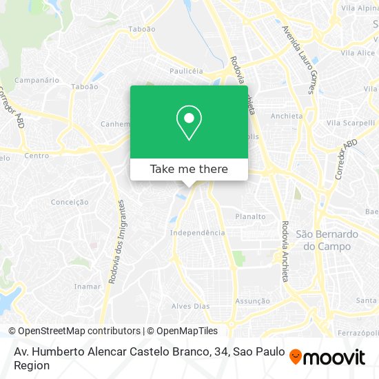 Av. Humberto Alencar Castelo Branco, 34 map