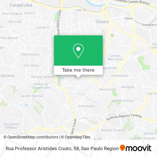 Rua Professor Aristides Couto, 58 map