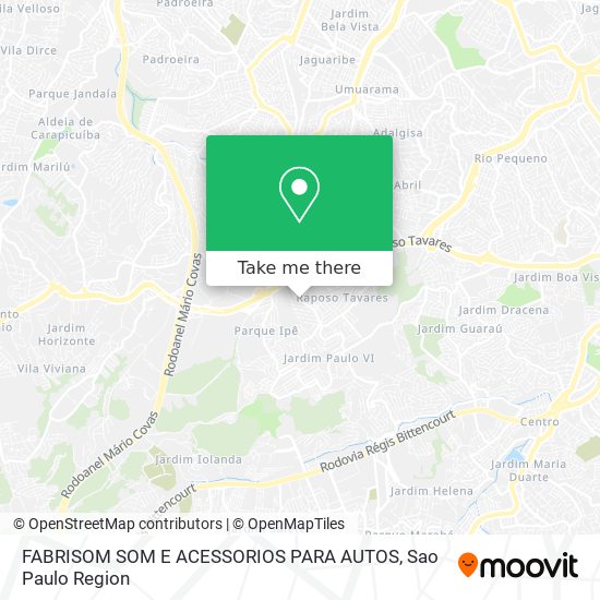 FABRISOM SOM E ACESSORIOS PARA AUTOS map
