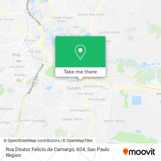 Mapa Rua Doutor Felício de Camargo, 604