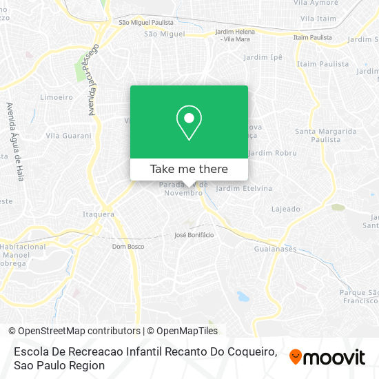 Escola De Recreacao Infantil Recanto Do Coqueiro map