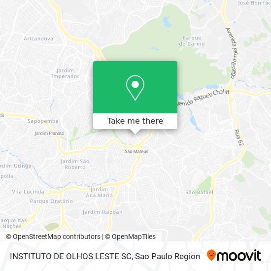 Mapa INSTITUTO DE OLHOS LESTE SC