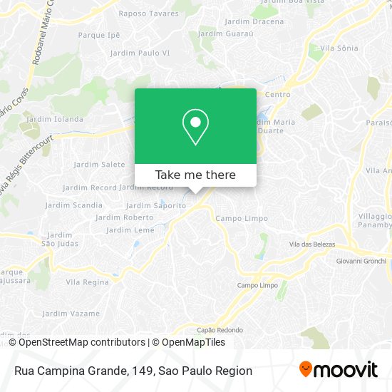 Rua Campina Grande, 149 map