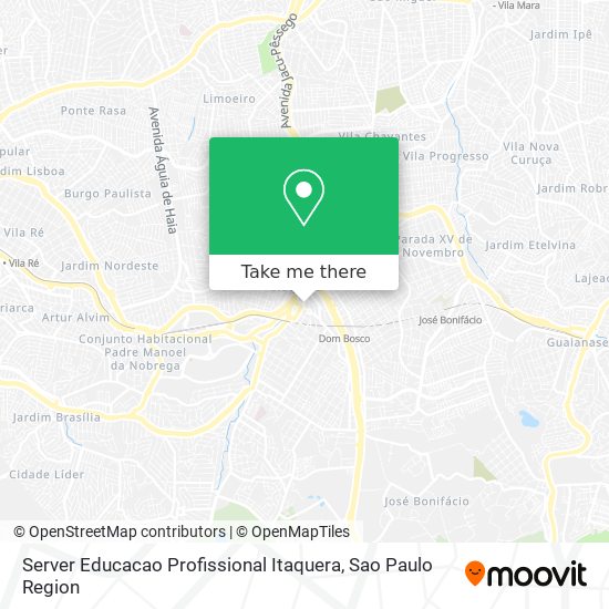 Server Educacao Profissional Itaquera map