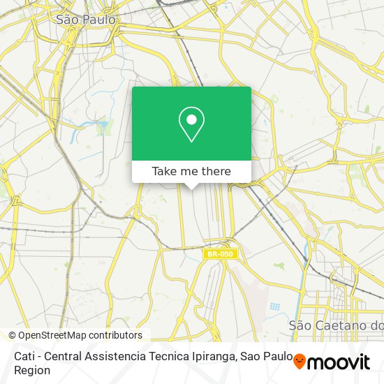 Cati - Central Assistencia Tecnica Ipiranga map