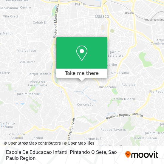 Escola De Educacao Infantil Pintando O Sete map