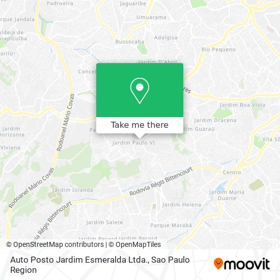 Auto Posto Jardim Esmeralda Ltda. map