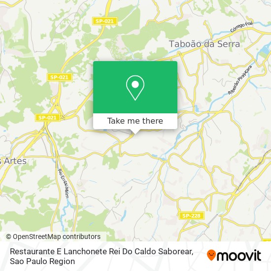 Mapa Restaurante E Lanchonete Rei Do Caldo Saborear